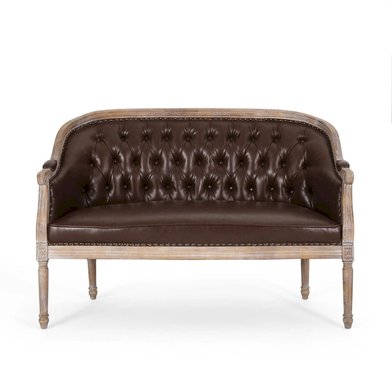 Tufted Upholstered Loveseat