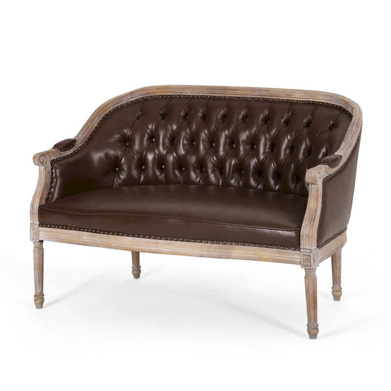 Tufted Upholstered Loveseat