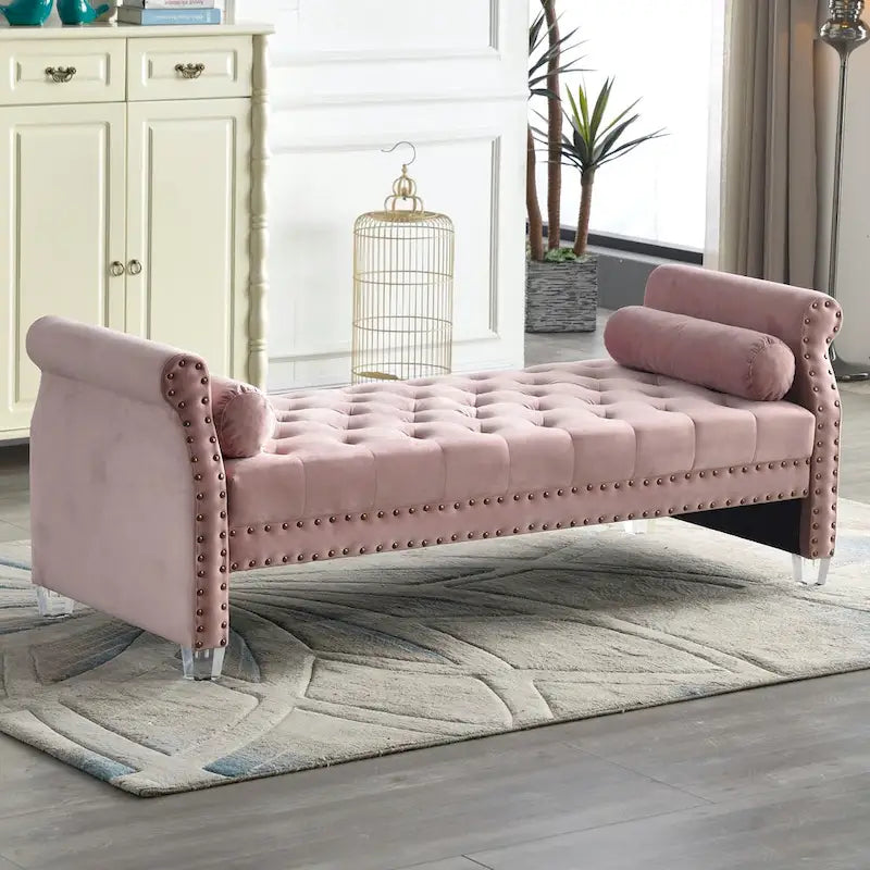 Flared-Arm Upholstered Sofa Bed