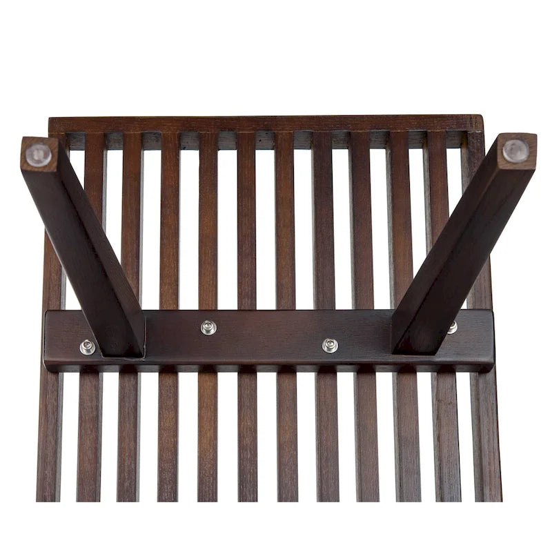 48-Inch Slatted Wood Entryway Bench
