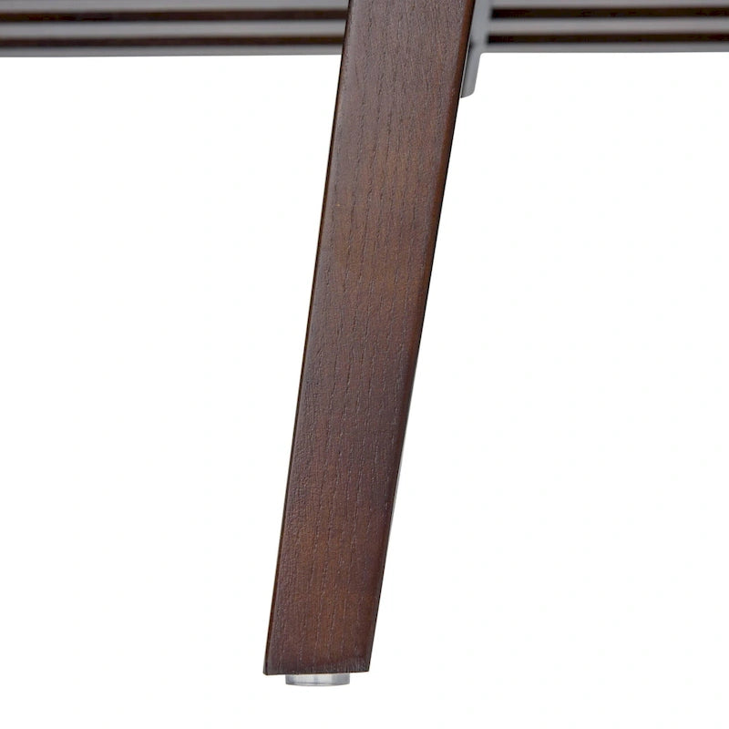 48-Inch Slatted Wood Entryway Bench