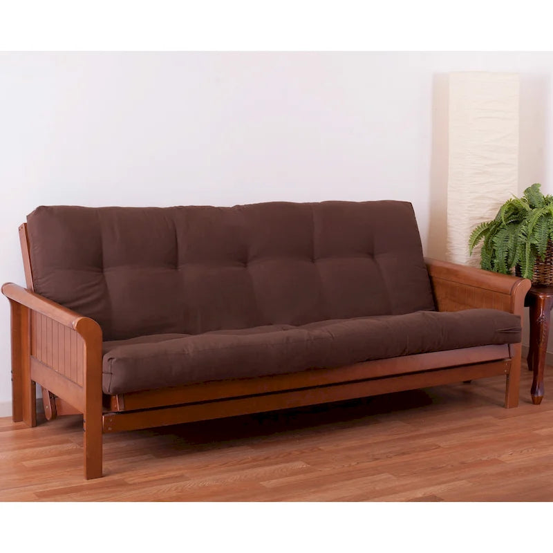 Blazing Needles Renewal Twill Fabric 6-inch Queen-size Futon Mattress