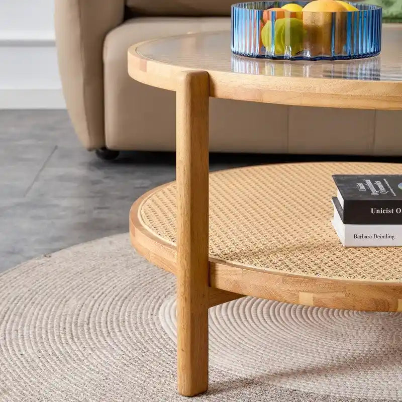 Modern Round Double-Layer Coffee Table