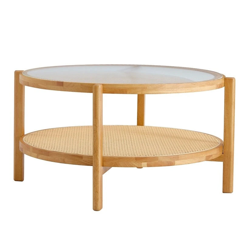 Modern Round Double-Layer Coffee Table