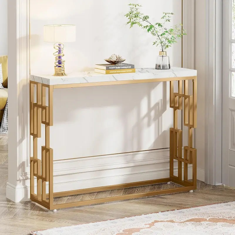 Modern Gold Console Table