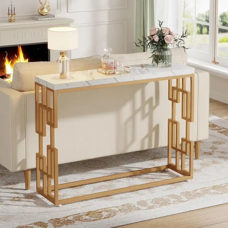 Modern Gold Console Table