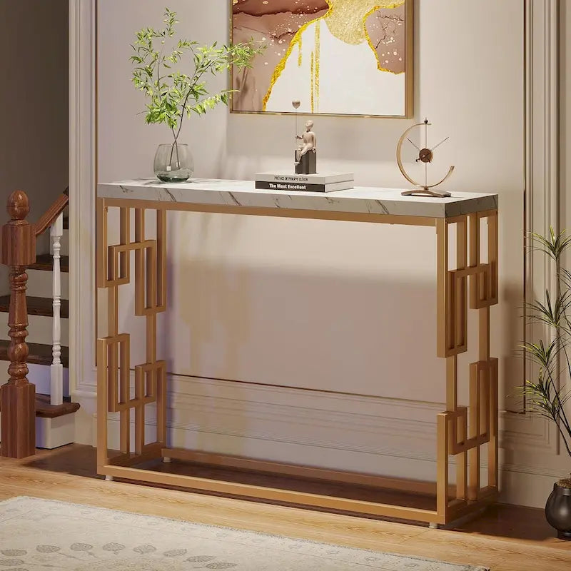 Modern Gold Console Table