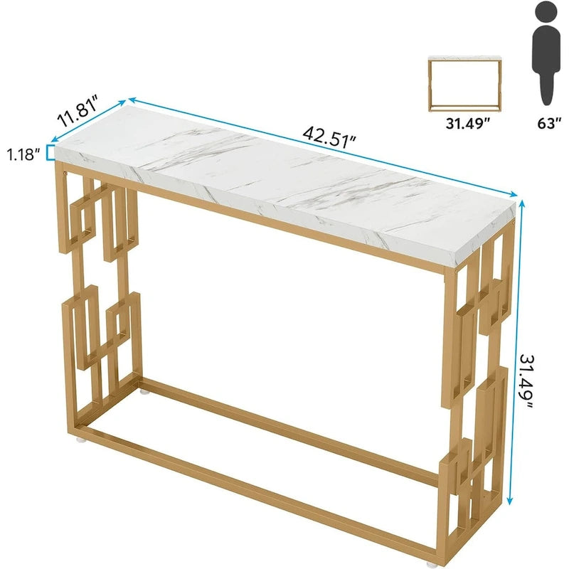 Modern Gold Console Table