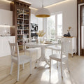 Set of 2 Dillon White Solid Wood Dining Chairs