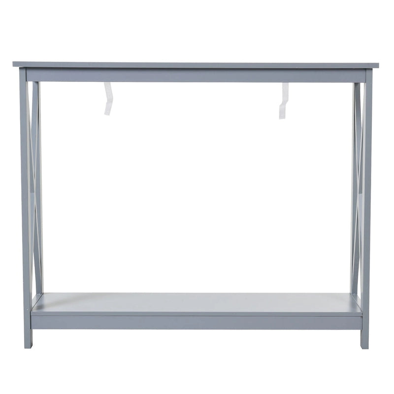 2-Tier Console Table with Lower Shelf