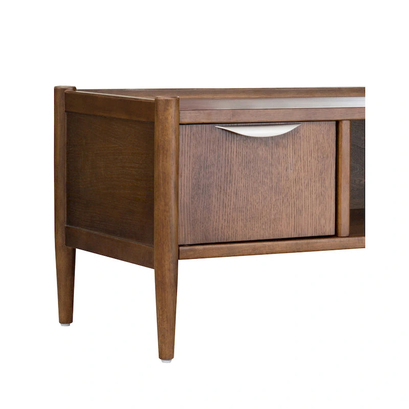 Storage Bench with Upholstered Cushion