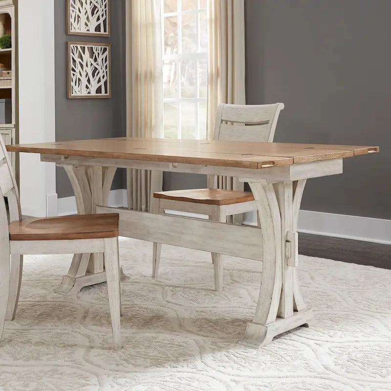 Antique White Flip-Lid Sofa Table