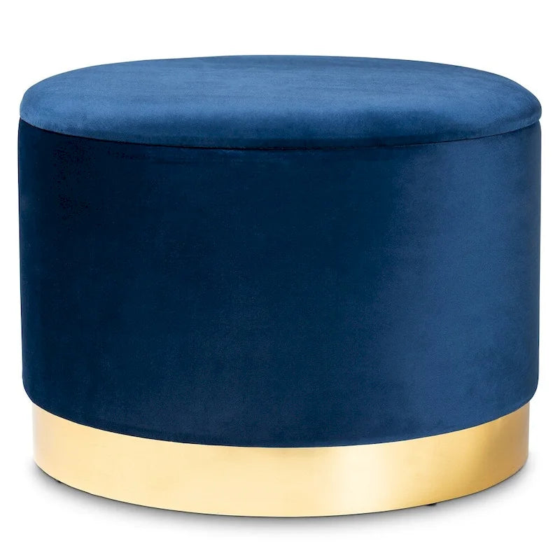 Glam Velvet Storage Ottoman