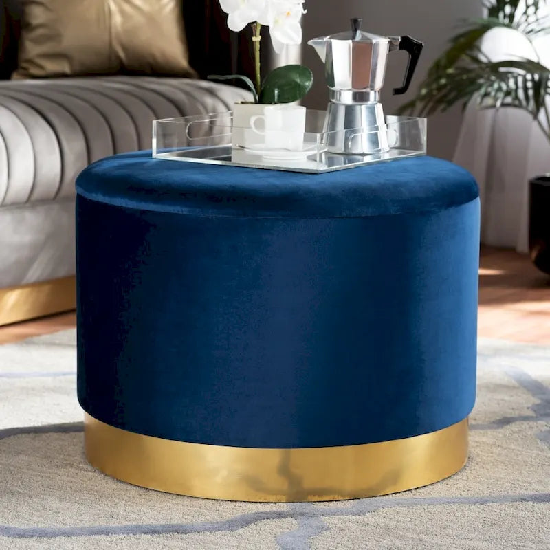 Glam Velvet Storage Ottoman