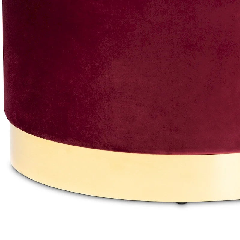 Glam Velvet Storage Ottoman