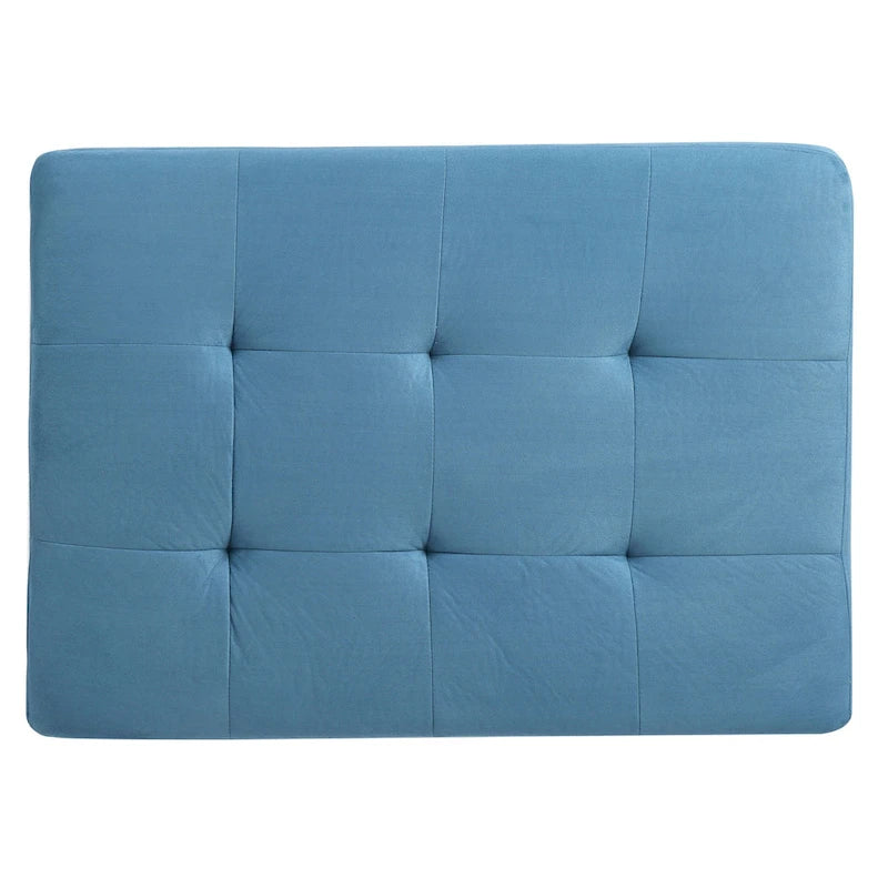 Microsuede Tufted Ottoman