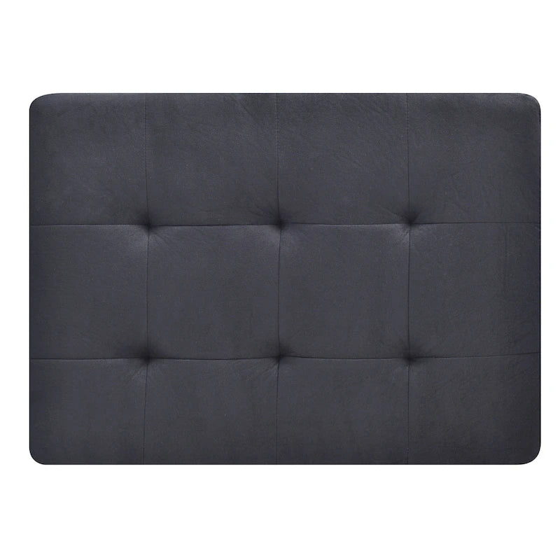 Microsuede Tufted Ottoman