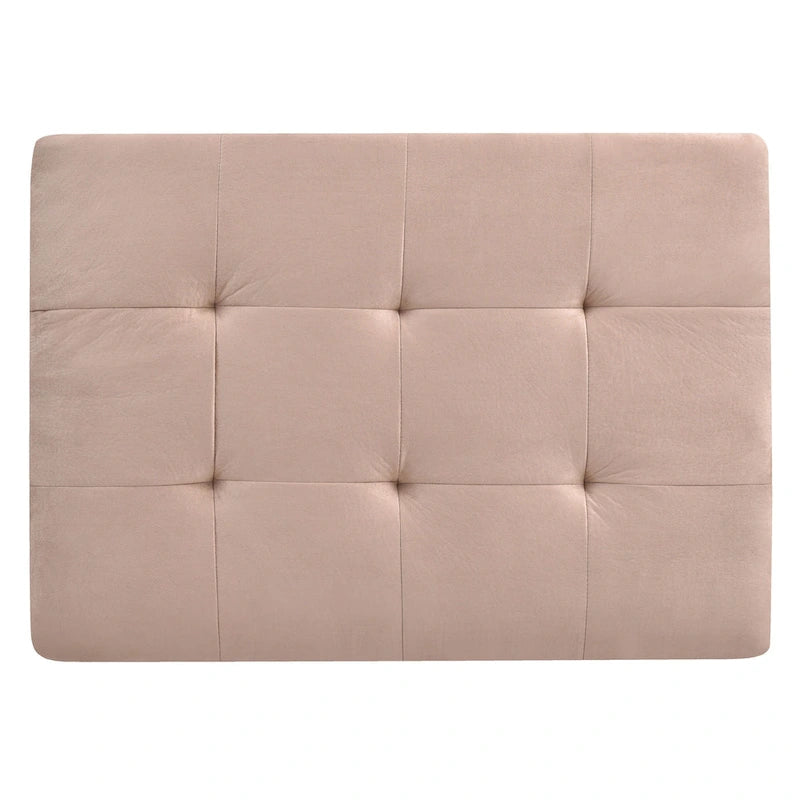 Microsuede Tufted Ottoman