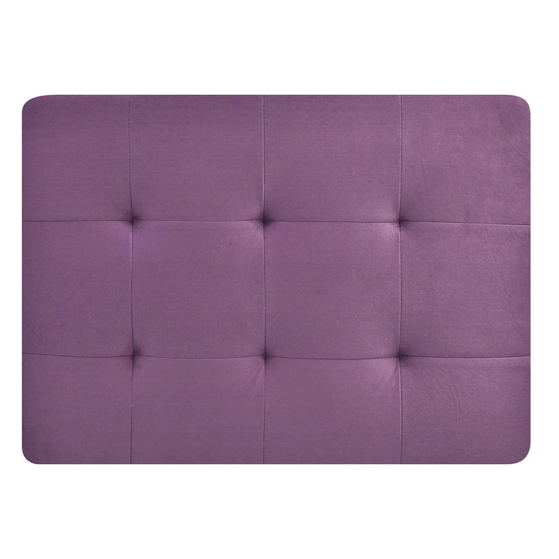 Microsuede Tufted Ottoman