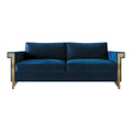 Luxurious Velvet Upholstered Sofa