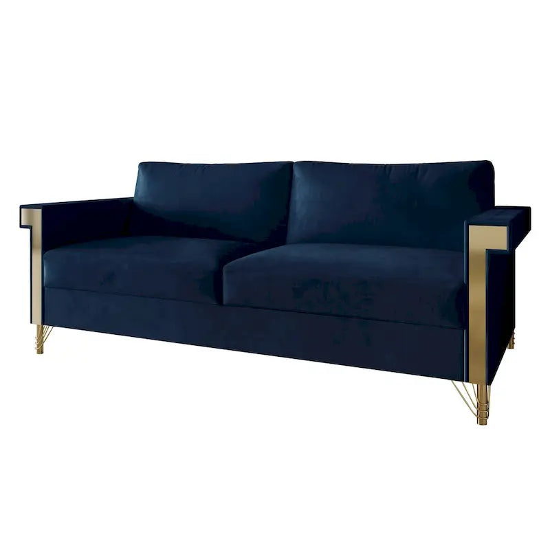 Luxurious Velvet Upholstered Sofa
