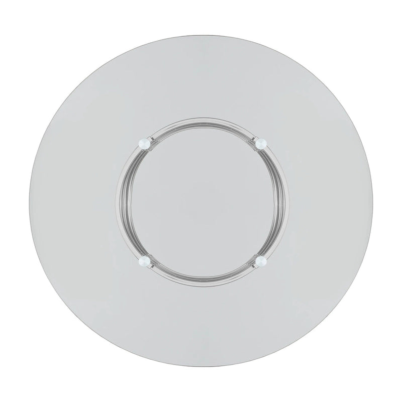 Round Glass-Top Counter-Height Dining Table