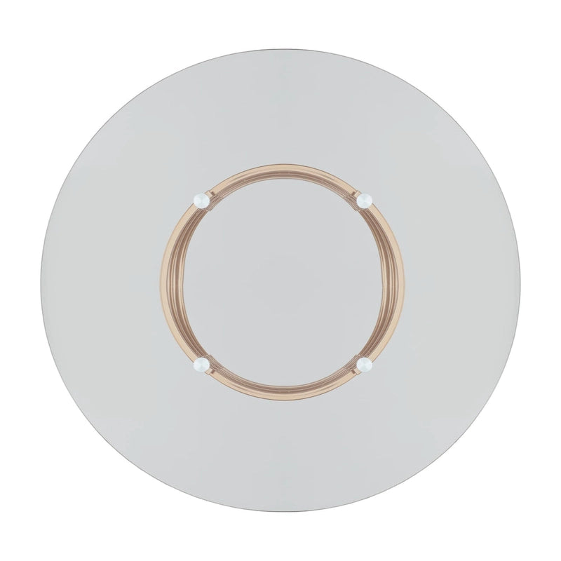 Round Glass-Top Counter-Height Dining Table