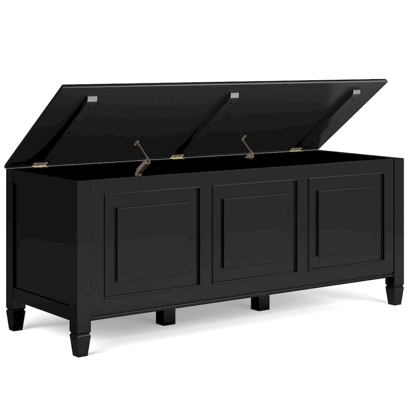 51-Inch Solid Wood Storage Bench Trunk
