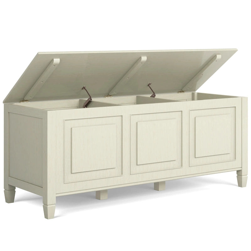 51-Inch Solid Wood Storage Bench Trunk