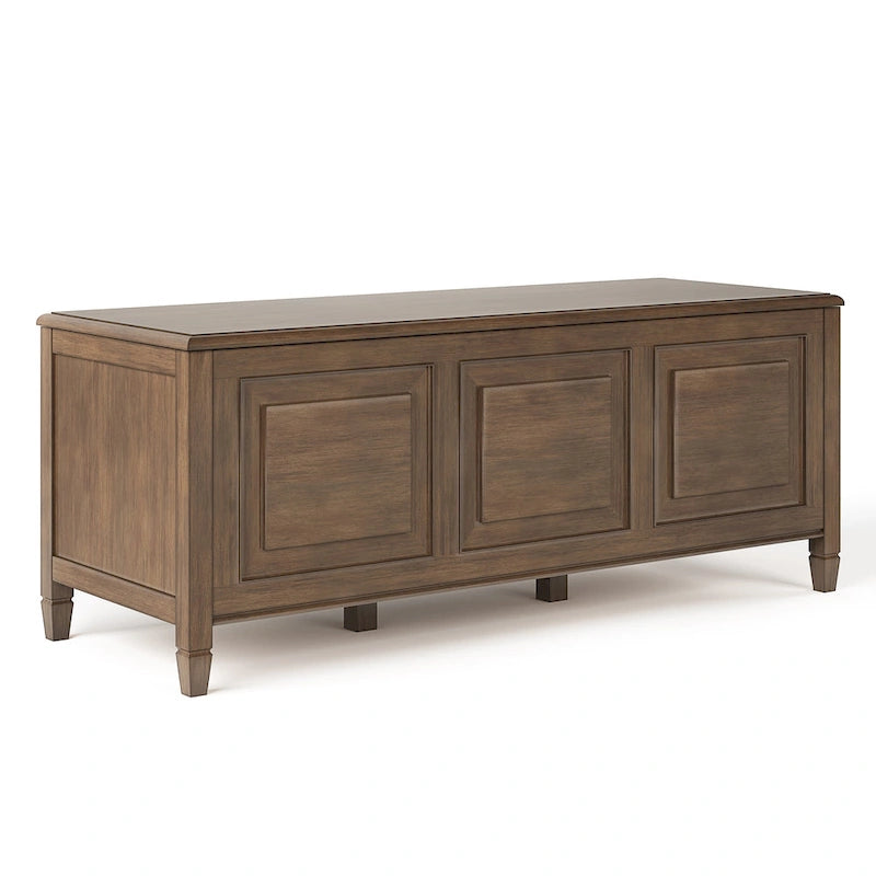 51-Inch Solid Wood Storage Bench Trunk