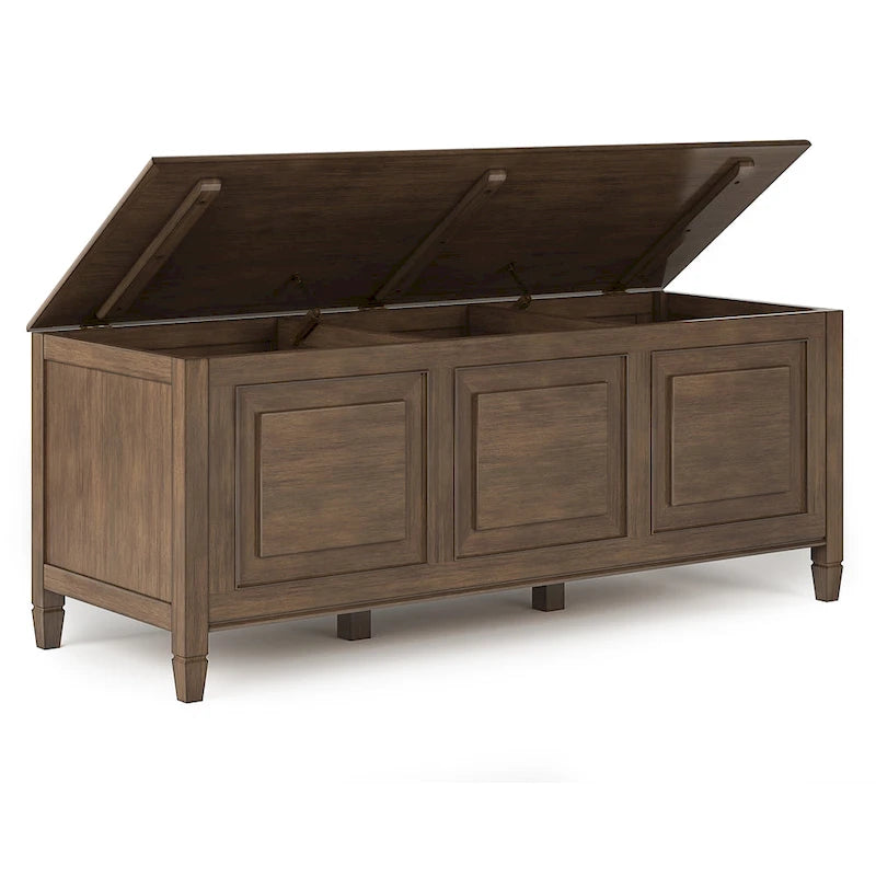 51-Inch Solid Wood Storage Bench Trunk