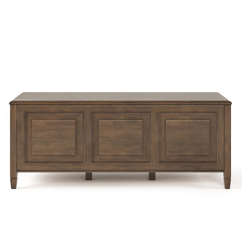 51-Inch Solid Wood Storage Bench Trunk