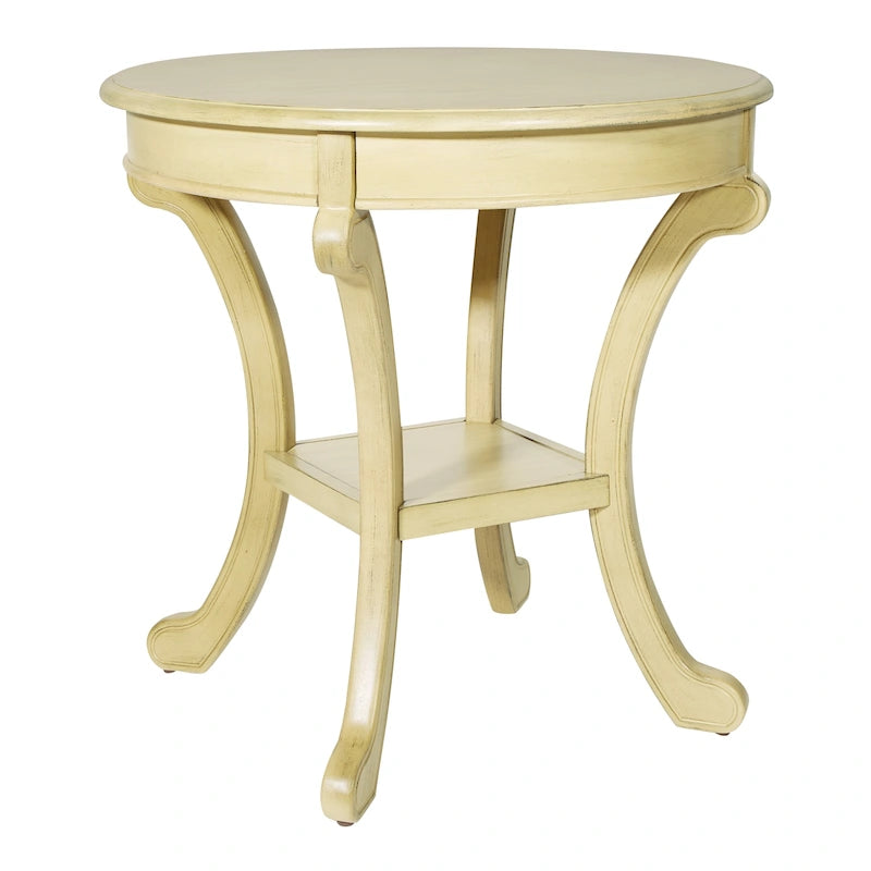 Hand-Painted Transitional Accent Table