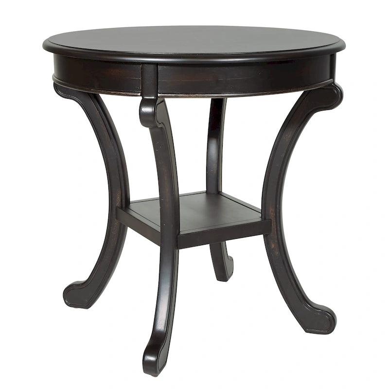 Hand-Painted Transitional Accent Table