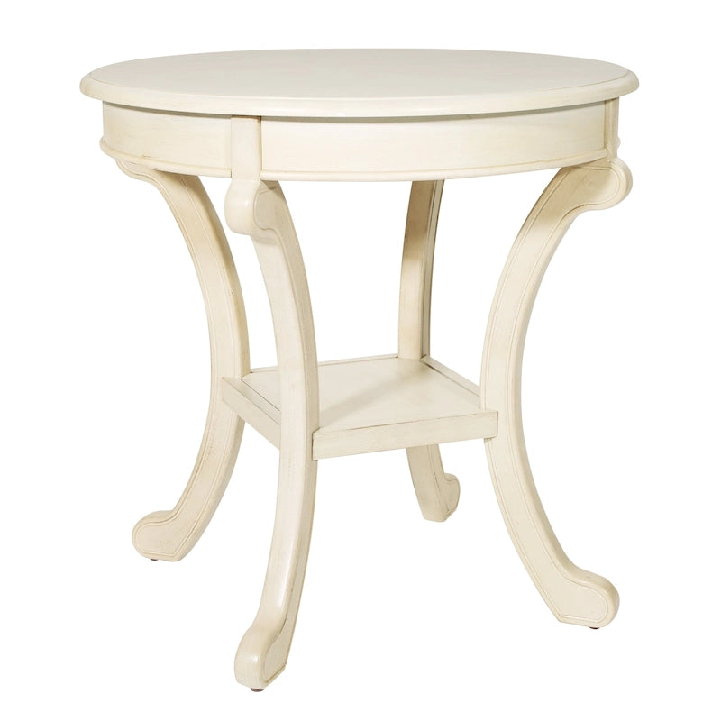 Hand-Painted Transitional Accent Table