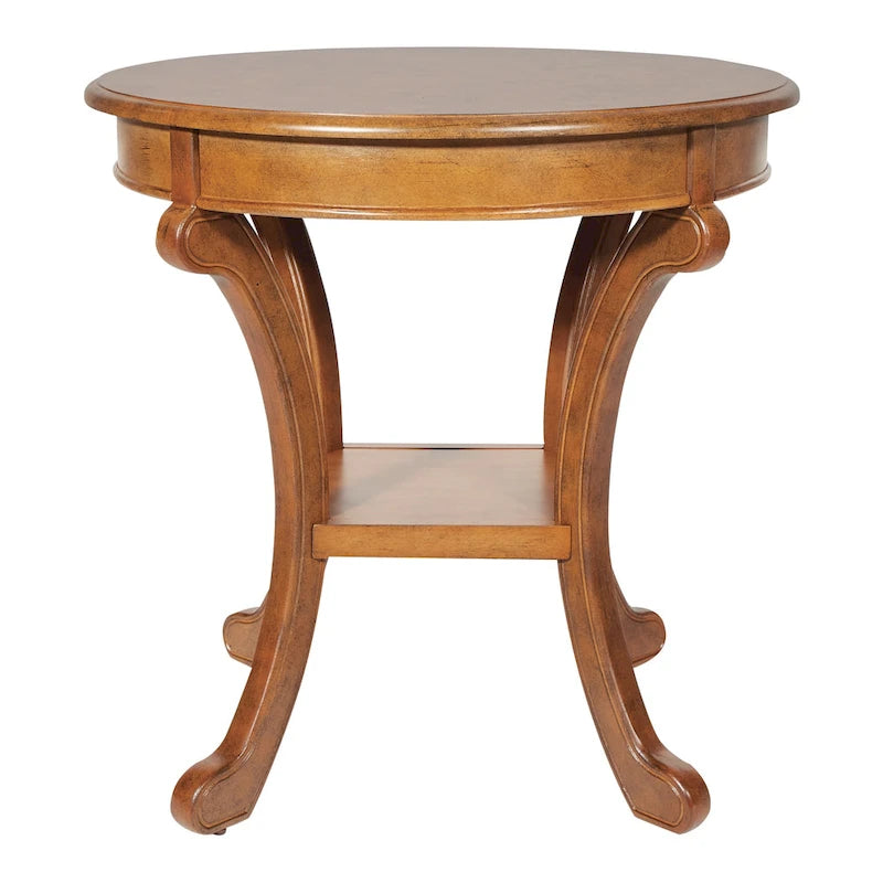 Hand-Painted Transitional Accent Table