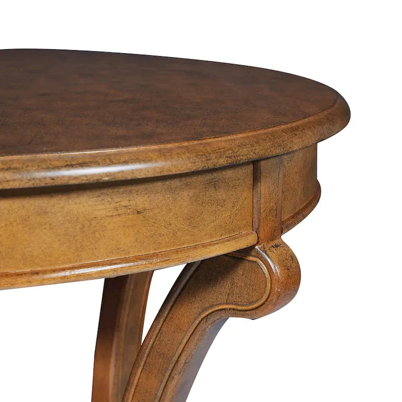 Hand-Painted Transitional Accent Table