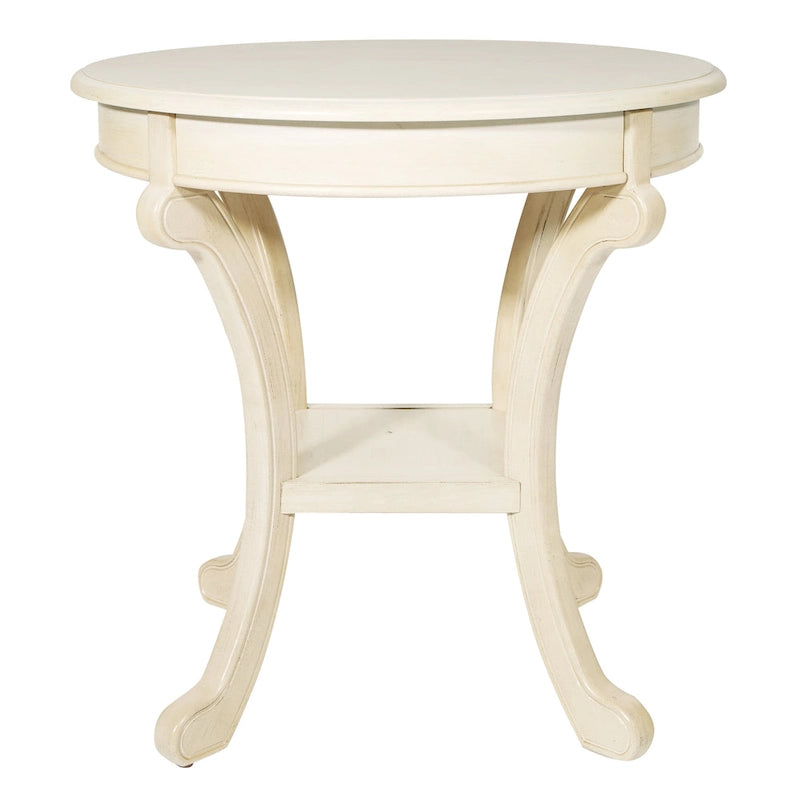 Hand-Painted Transitional Accent Table