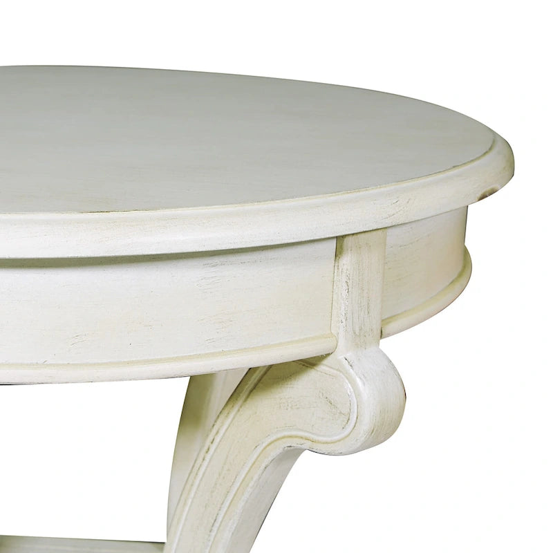 Hand-Painted Transitional Accent Table
