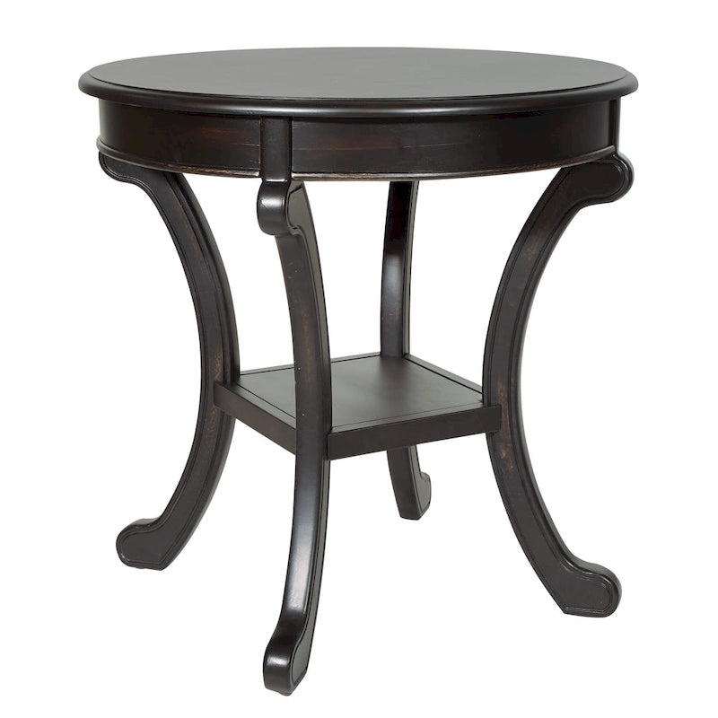 Hand-Painted Transitional Accent Table