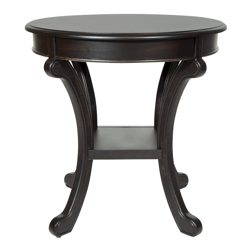 Hand-Painted Transitional Accent Table