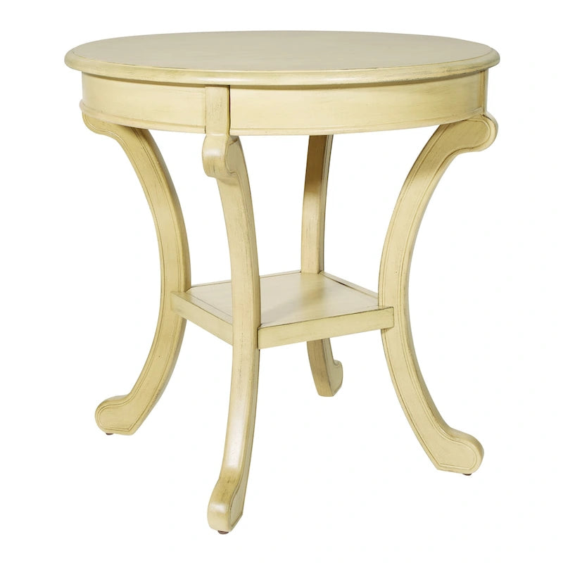 Hand-Painted Transitional Accent Table