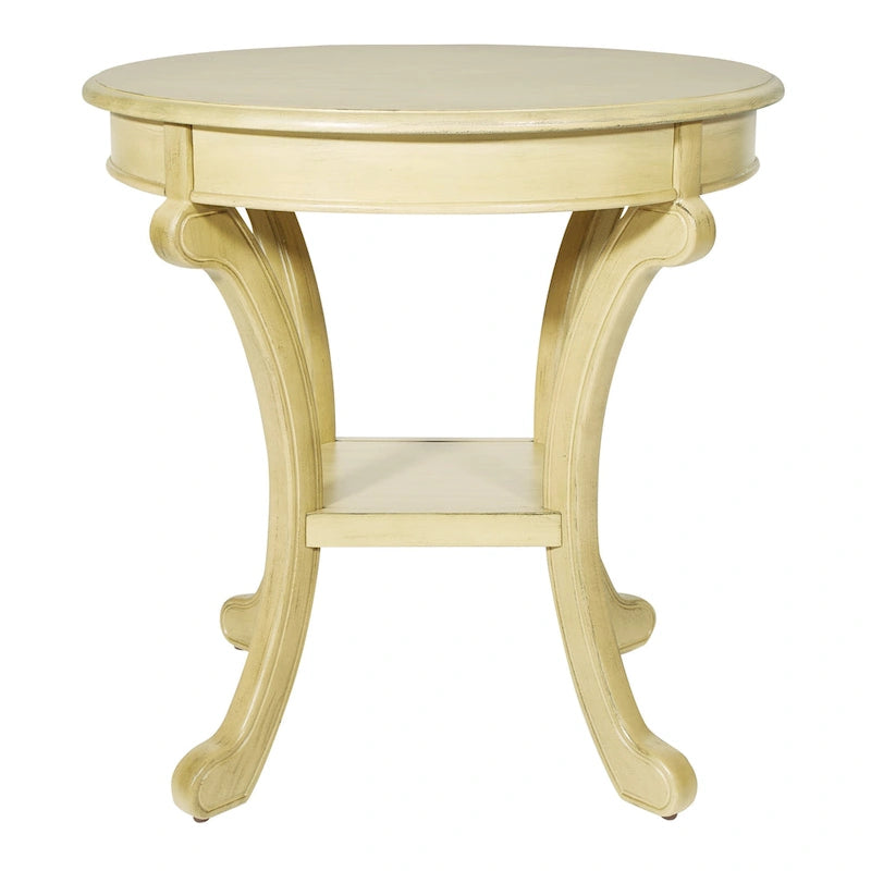 Hand-Painted Transitional Accent Table