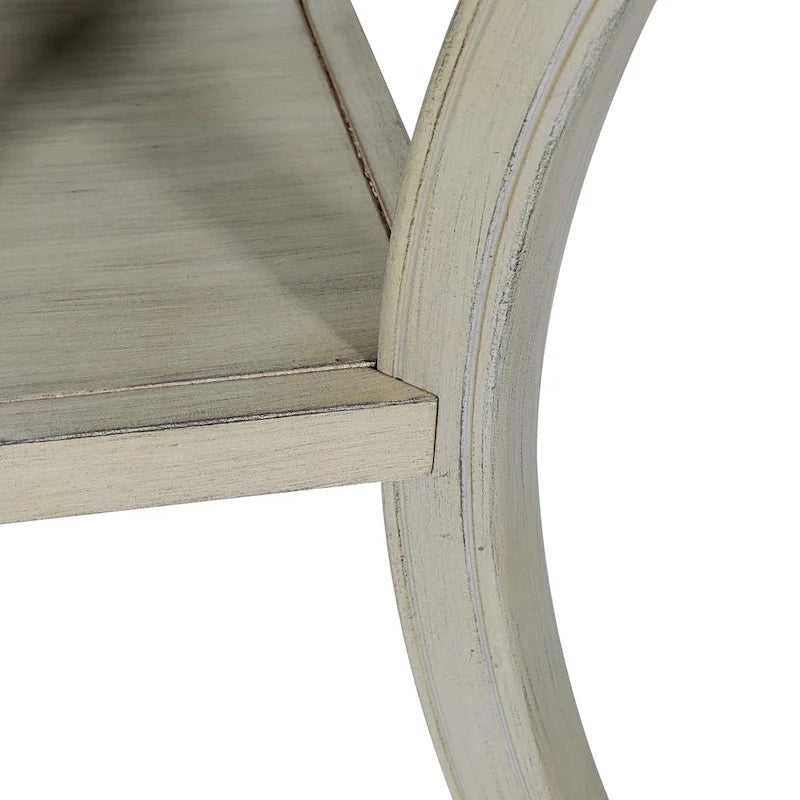 Hand-Painted Transitional Accent Table