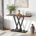 Industrial Console Table for Entryway