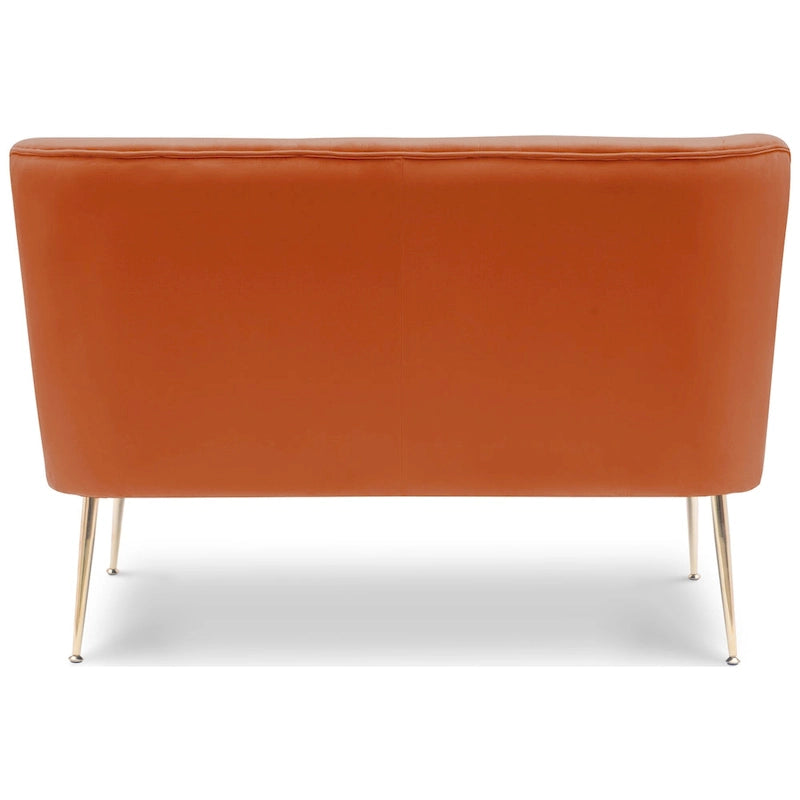 46-Inch Armless Velvet Loveseat