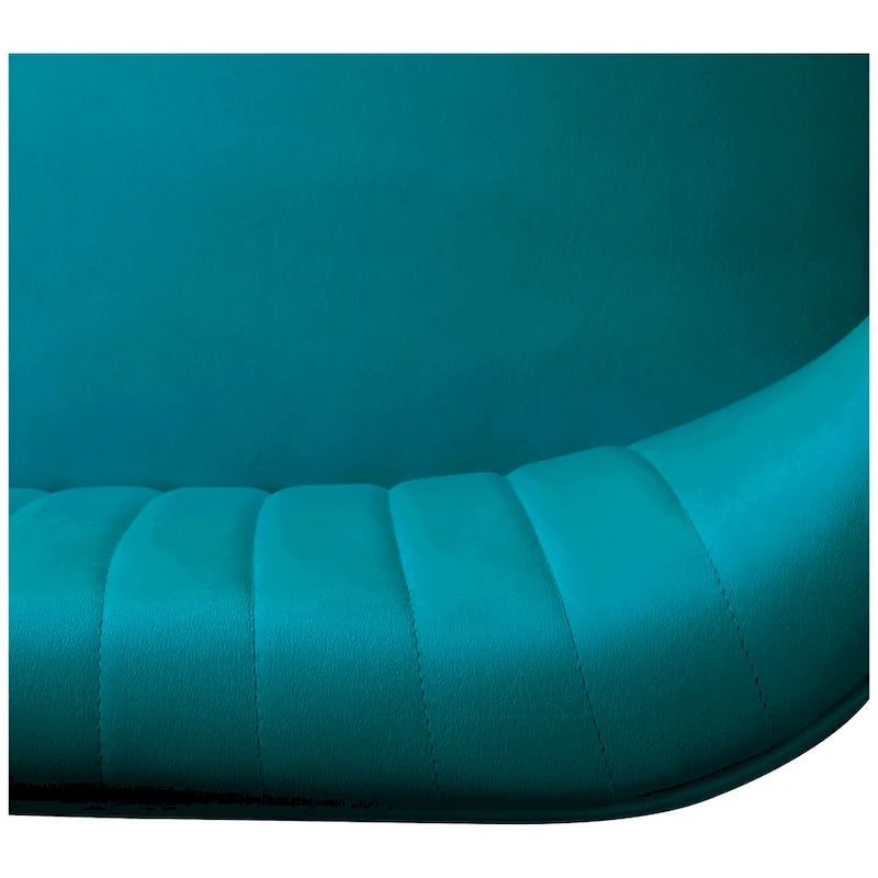 46-Inch Armless Velvet Loveseat