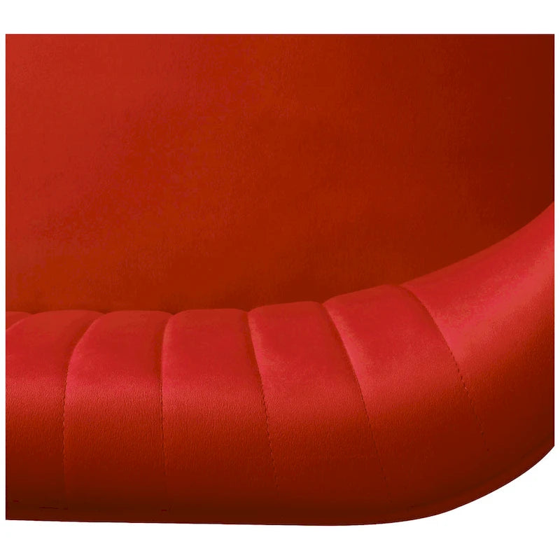 46-Inch Armless Velvet Loveseat