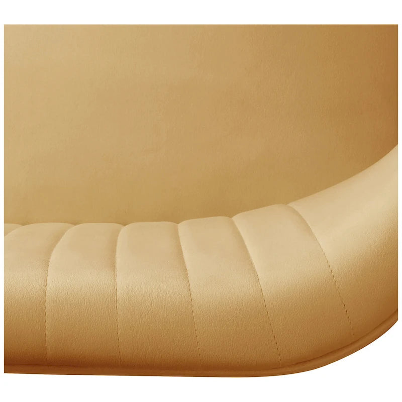 46-Inch Armless Velvet Loveseat