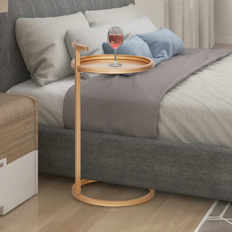 Round Metal Accent C Table